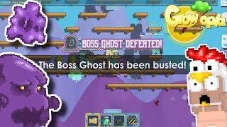 DEFEATING THE BOSS GHOST  - Growtopia