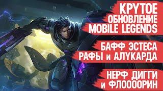 КРУТОЕ ОБНОВЛЕНИЕ Mobile Legends \ Бафф Эстеса Ло Йи и Алукарда \ Нерф Дигги и Флорин \ Патч 1.8.12