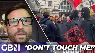 'You don't wear a BALACLAVA if you're there to behave!' | Adam Brooks attends anti-fascist march