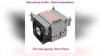 COOLSERVER R63 2U Server CPU Cooler 4 Heatpipes workstation Radiator PWM 4PIN Cooling Fan for Int