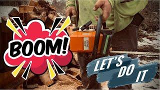 Stihl 025 Chainsaw Repair!  Carb Tuning!  Chain Sharpening!  Bar Repair!  Test Cuts!