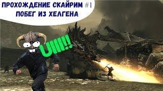 Скайрим Прохождение #1 Побег из Хелгена