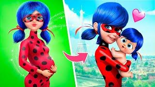 Ladybug e Cat Noir se Tornaram Pais / 30 Truques para Bonecas