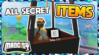 ALL SECRET ITEMS! | Mad City | Roblox