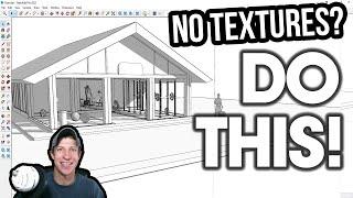 Can't See Textures in Your SketchUp Model? TRY THIS!