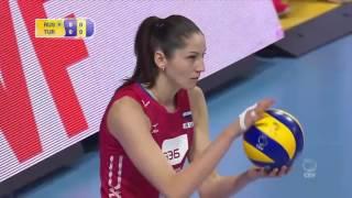 Russia vs Turkey   Semifinal   2016 European Women's Volleyball Olympic Qualification