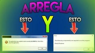 Como solucionar error 0xc000007b y error de DirectX Runtime