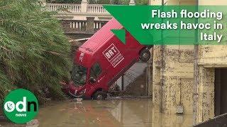 Flash flooding wreaks havoc in Italy
