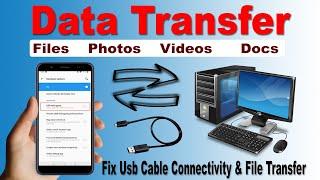 HOW to transfer data android to pc,phone to computer,pc to mobile with usb cable ,usb debugging