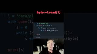 MODERN Python way to loop over every byte in binary file  #shorts #python