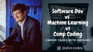 Software Development vs Machine Learning vs Competitive Coding