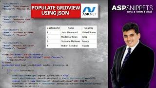 Bind (Populate) GridView using JSON string in ASP.Net