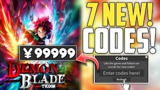 *NEW CODES* DEMON BLADE TYCOON CODES - 2024 | DEMON BLADE CODES | ROBLOX! CODES!