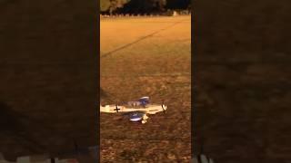 Messerschmitt Bf109 warbird wet grass landing nose over #rc #shorts