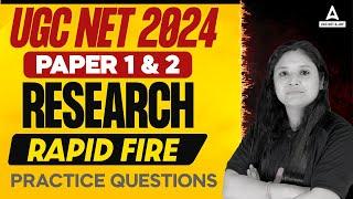 Research Aptitude UGC NET 2024 | Rapid fire Questions By Prerna Ma'am