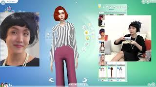 [fem!BTS] мои попытки сделать из бтс девчуль [SIMS 4]