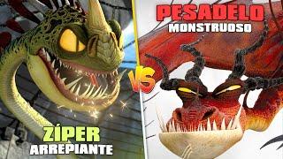 ZÍPER ARREPIANTE Vs. PESADELO MONSTRUOSO! | Duelo de Dragões