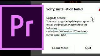 [Fixed] Error Code 195 Adobe Premier Pro 2021 [100% Working] || Latest Tutorial 2021