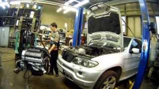 Установка двигателя BMW X5 m62b44