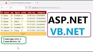 How to count rows in Gridview  in  asp.net Visual basic .net