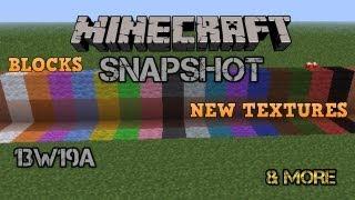 Minecraft Snapshot 13w19a : NEW TEXTURES, BLOCKS, AND MORE
