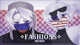 FASHION meme [ country humans RUSSIA & AMERICA ]