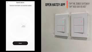 HATSY - 2 Gang Zigbee Mechanical Switch Installation Video (LS-502Z)