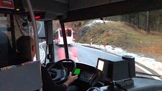 Mercedes-Benz Bus Coach Driver in the Alps POV - Bus Fahrer - 01/2023 #deutschland    #citaro