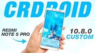 CrDroid 10.8.0 Custom For Redmi Note 5 Pro | Android 14 QPR3 | Smooth Rom | New Features