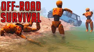 Off-Road Survival – Crash Test Zombies – BeamNG Drive | Demolition Republic