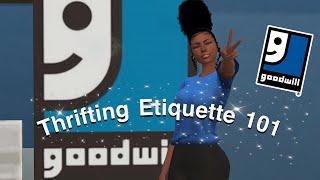 Thrifting Etiquette 101 | Goodwill Sims 4 CC Hunting! Clutter, Hair, Y2K Clothing