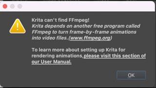 How to install FFMPEG for Krita animation exports on Mac