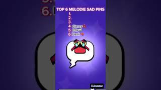 Top 6 Melodie Sad Pins #melodies #brawlstars #tiktok #supercell #sad