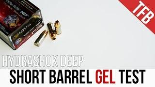 Short and Deep: Federal 9mm Hydrashok Deep 135gr Short Barrel Gel Test