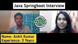 Java Spring Boot 3 Years Experience Interview