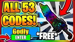 ALL *63* NEW SECRET OP WORKING CODES! Roblox Murder Mystery 3