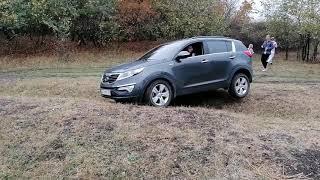 Kia Sportage Киа Спортейдж 3 4x4 диагональное вывешивание (диагоналка), хороший кроссовер