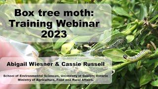 Box Tree Moth: 2023 Training