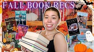 FALL BOOK RECOMMENDATIONS the ULTIMATE reading list for spooky season & halloween