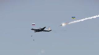 SCARY MOMENT! Russian Il-22M pilot and co-pilot died  after their aircraft was shot down by Ukraine.