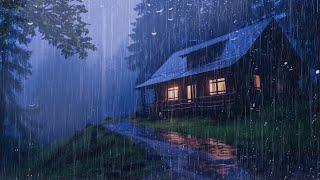 Fall Asleep With The Soothing Sounds Of Rain And Thunder | ASMR, Study, Relax with Rain Sounds