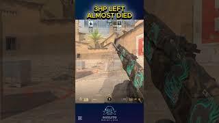 3HP LEFT, ALMOST DIED!  | 4K AK-47 Dust2 |CS2 #shorts #cs2 #ak47 #quad #csgo #gaming #counterstrike