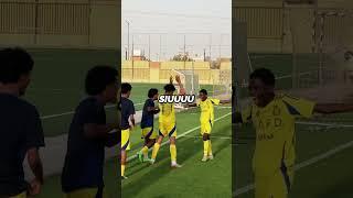 Cristiano Jr made a special goal celebration for his girlfriend. 