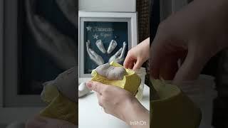 детские слепки из гипса, слепки ручек и ножек