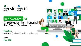 RSK Academy 05: create your first frontend for Smart Contracts