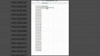 MS Excel - Convert a List into a Comma Separated Value