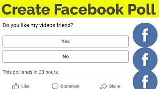 How To Create Poll On Facebook Page & Make Answer With More Than 4 Options