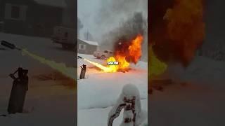 Flamethrower Snow Removal ️