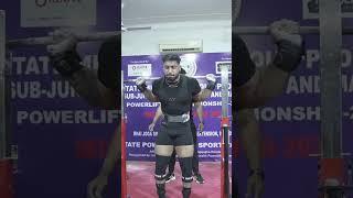 mannu chaudhary second attempt 260kg #powerliftingmotivation #motivation #athletics  #powerlifting