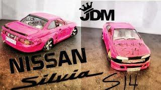 Слепил NISSAN Silvia S14 из ПЛАСТИЛИНА!По просьбе подписчика!